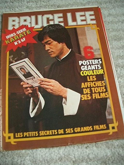 Bruce Lee hors série karaté n°3 4 posters géants TBE