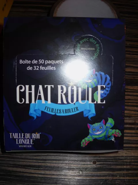 Chat Roule Slim - Boite 50 paquets de feuilles + ROULEUSE OCB RAW CONE
