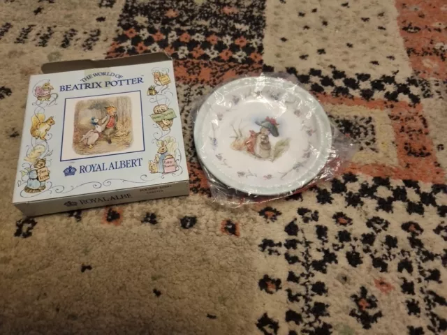 Royal Albert Benjamin Bunny Coaster World of Beatrix Potter 12 cm Boxed NEW Mint