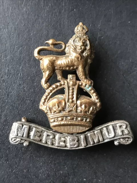 15th/19th King's Royal Hussars British Army Collar Badge Merebimur Gaunt London