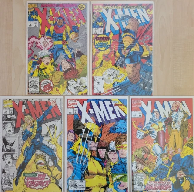 Marvel Comics: X-Men Lot of 5 #'s 8-12 1992 - VF+ to NM (8.5 to 9.4)