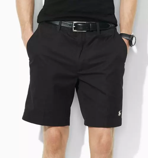 Polo Ralph Lauren Stretch Classic Fit Chino Shorts Pants Black/White/Blue