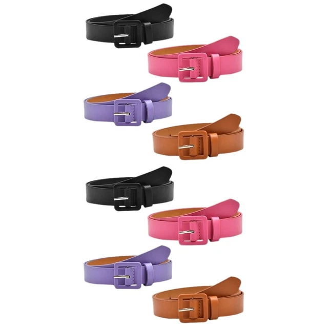 8 pcs Belts Girl Kids Belts Imitation Leather Belts Jean Belts Girls Belt