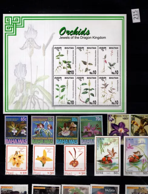 # Wholesale - Mnh - Perf + Imperf - Nature - Flowers - Orchids - Flora