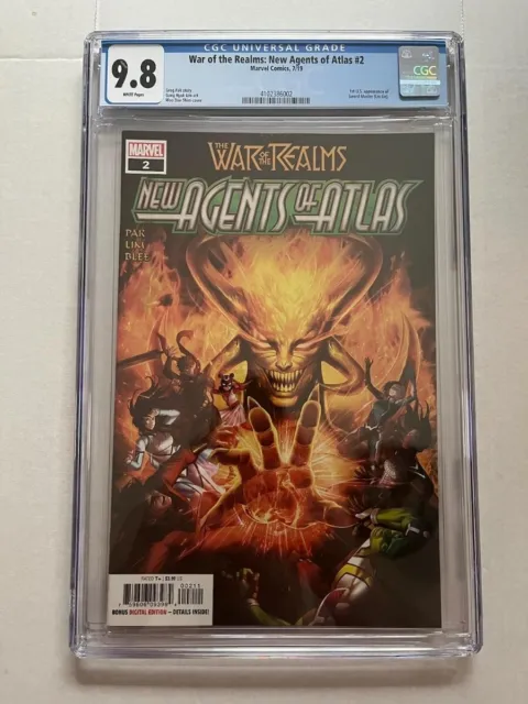 War of the Realms New Agents Atlas #2 CGC 9.8 NM/MT 1st Sword Master 2019 Marvel