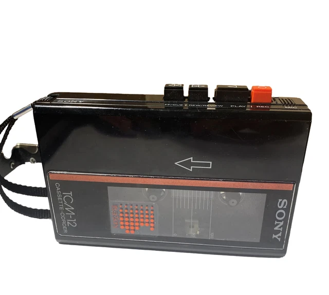 SONY WALKMAN VINTAGE Cassette Player And Recorder TCM12 Parts or
