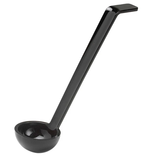 Cambro LD85110 Camwear Black Plain 0.75 Oz. Ladle
