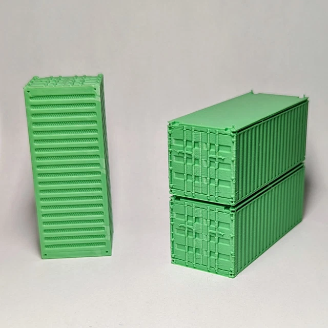 Ho Scale Container Stack Model Train HO Scale 20-Foot Shipping Container Train Freight Car ...