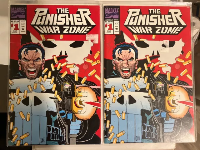 Punisher War Zone #1 Marvel 1992 CGC 9.8 Die cut wraparound cover