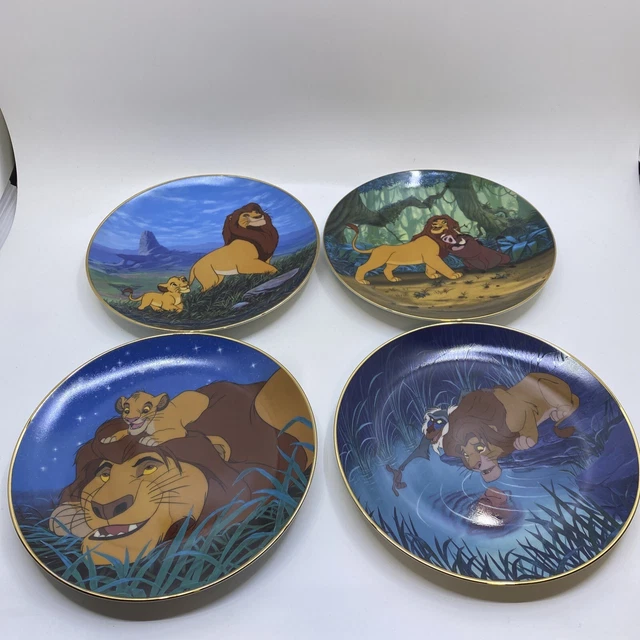 DISNEY THE LION King Collector Plates Set of 9 Bradford Exchange 64.99
