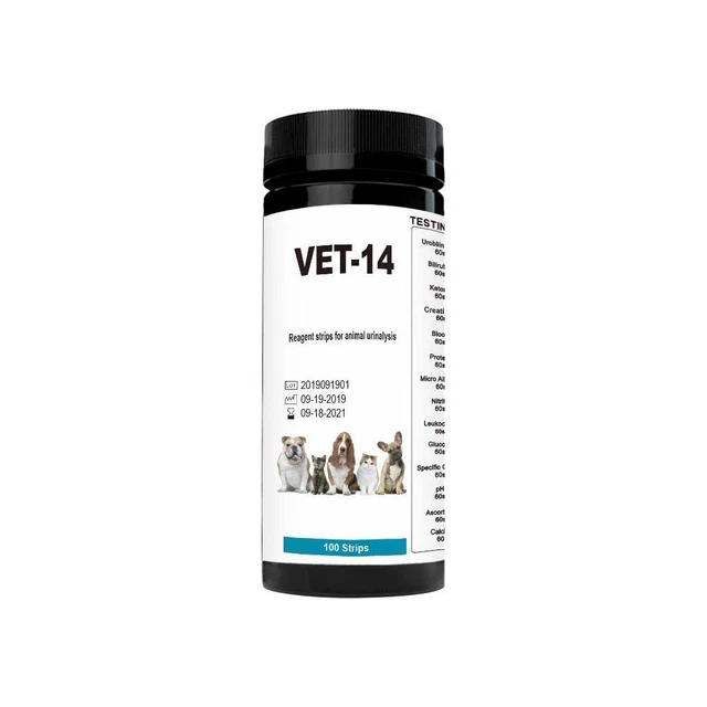 Keep your Pet's Health in Check with 100Strips Urine Test - 14 Parameters for