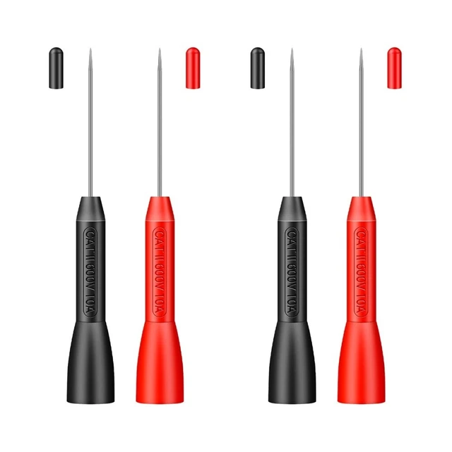 2 paia kit sonda posteriore multimetro strumento di rilevamento piercing filo