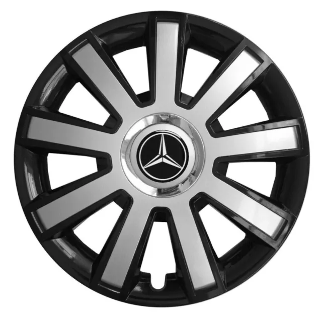 Cerchi 16"" per Mercedes Sprinter 2006 - su Vito Viano 4x16"" nero argento