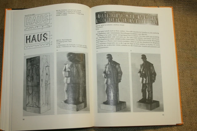 Fachbuch Schnitzen Schnitzer Holzfiguren Holzkunst Bildhauer DDR 1987