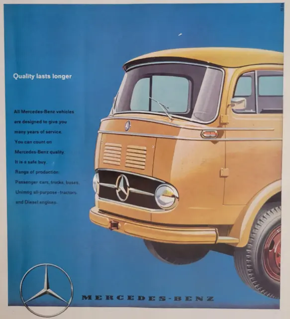 Mercedes-Benz Automobile "Best Bargain" Print Ad Original 1959 ILN ~9.5x14"