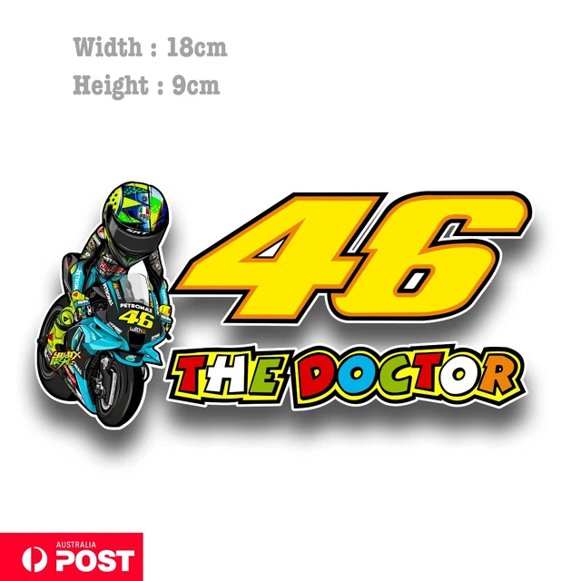 THE DOCTOR 46 Valentino Rossi's VR46 Motorcycle Decal Sticker