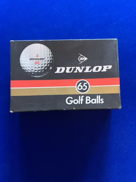 Vintage Dunlop 65 Golf Balls Collectable Boxed Unwrapped