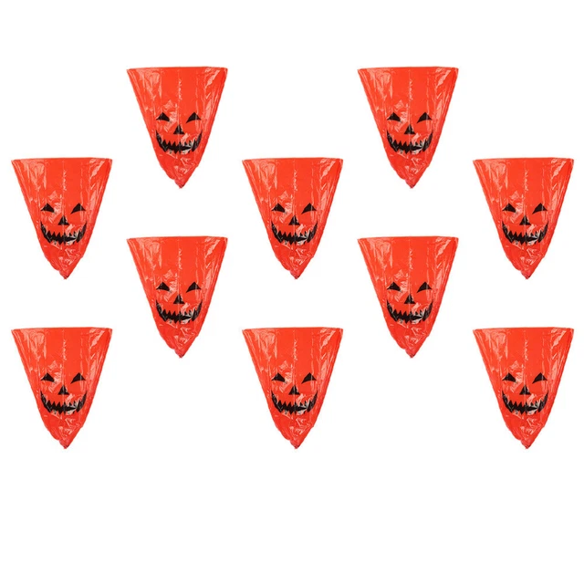 10 un. bolsas de basura de Navidad bolsas de basura para jardín decoración de puertas de Halloween