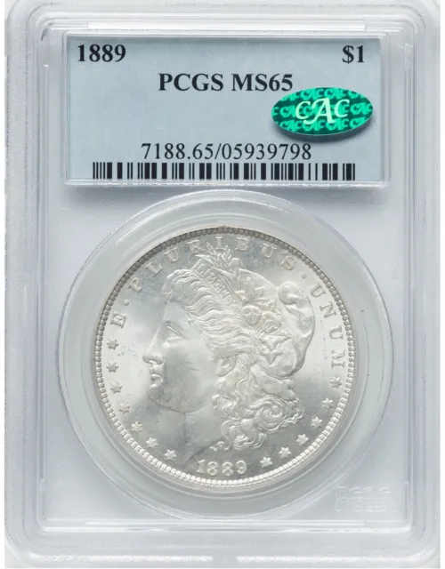 1889 PCGS MS65 CAC Morgan Silver Dollar 939798