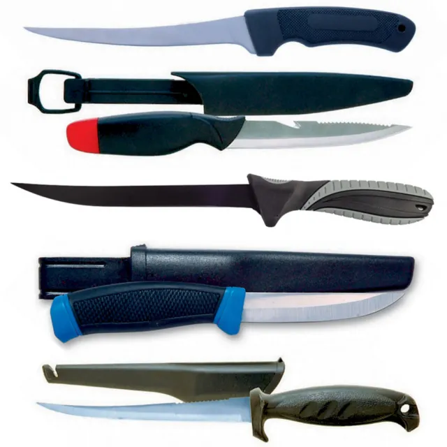 Robinson Filetiermesser, Allround-Messer Mit Scheide, Angelmesser, Fishing Knife