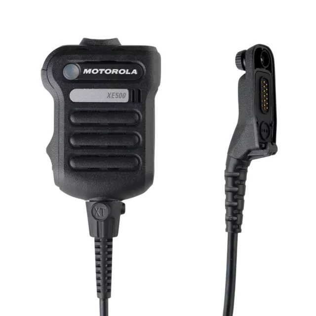 PMMN4107 PMMN4107BBLK Motorola XE500 REMOTE SPEAKER MICROPHONE NO CH KNOB BLACK