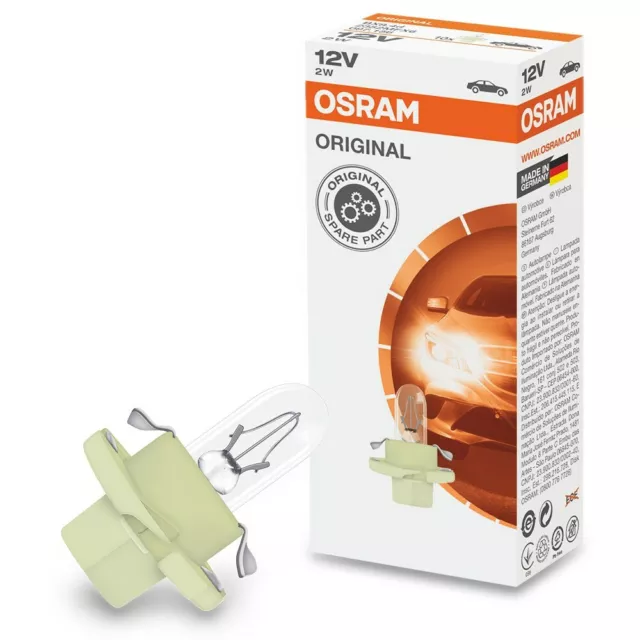 OSRAM bx8 4d 2W 2352MFX6 GLÜHLAMPE 12V INSTRUMENTENBELEUCHTUNG STÜCK