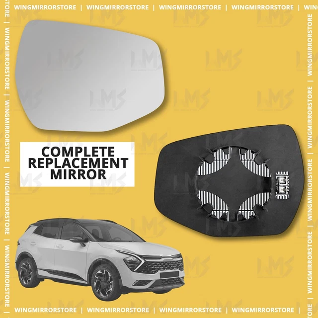 Complet Rétroviseur KIA Sportage R 2011-2016 - Rétroviseur Extérieur Électrique 7 Broches Gauche Blanc