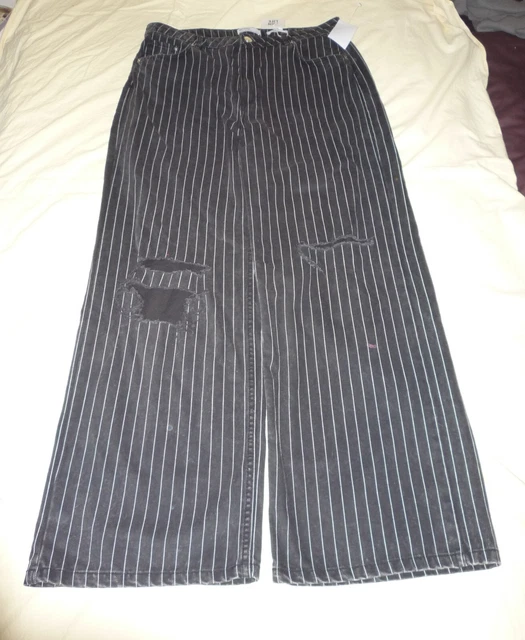 Damen Jeans Wide Leg - Weite Baggy Hose Mit Hoher Taille