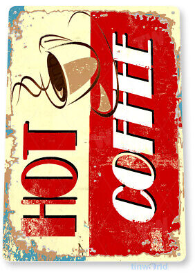Coffee Sign Rustic Retro Coffee Shop Metal Sign Decor Kitchen Tin Sign D202