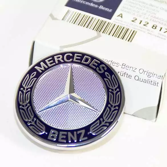 Front Emblem Motorhaube schwarz glänzend Original Mercedes-Benz