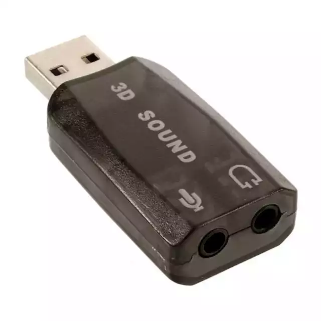 Ociodual Adaptador Tarjeta de Sonido USB 2.0 Audio Sound Card 5.1 Adapter Mini