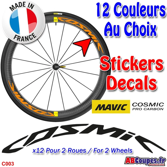Autocollants compatible avec de Jante de vélo de route Mavic Cosmic SLR 40mm