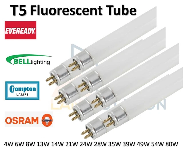T5 FLUORESCENT TUBE Light Bulbs Branded HighEfficiency Various Watts