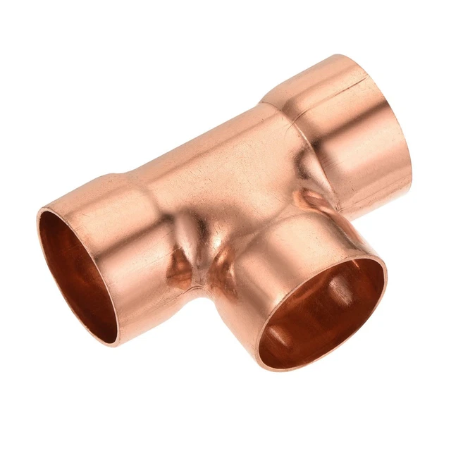Cuivre Tube Couplage 25.4mm T Adaptateur Joint Connecteur Tuyau C x C Souder