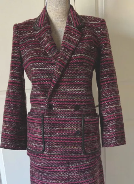 J Jill Sweater Womens 2X Purple Pullover Mixed-Textures Intarsia