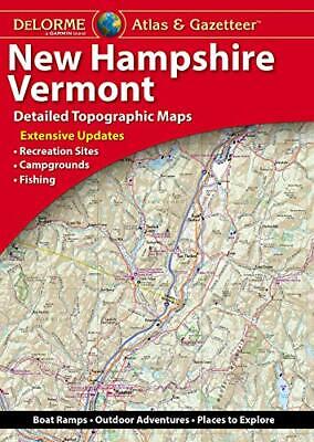 New Hampshire & Vermont State Atlas & Gazetteer, by DeLorme, 2021, 3rd Edition