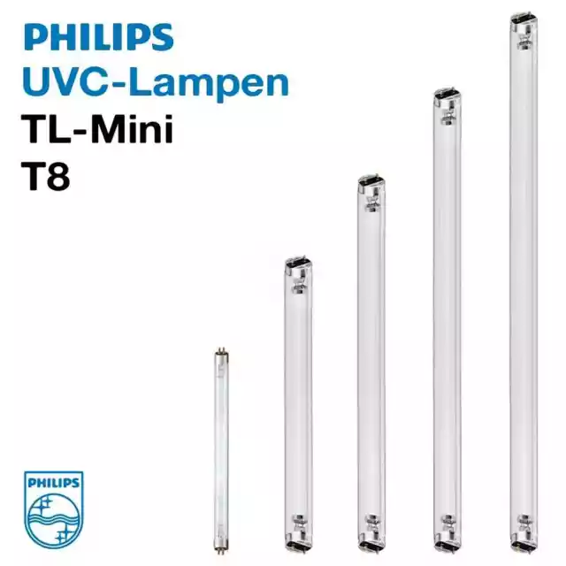 Philips UVC Ersatzlampe TL, UV-C Leuchtmittel Röhre Lampe Brenner Koi Teich