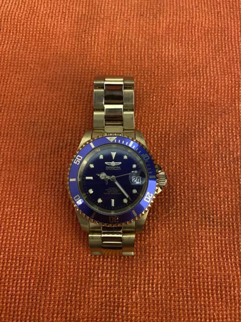 Invicta Pro Diver Gold-Tone Steel Purple Dial Automatic Men's Watch 8930OB