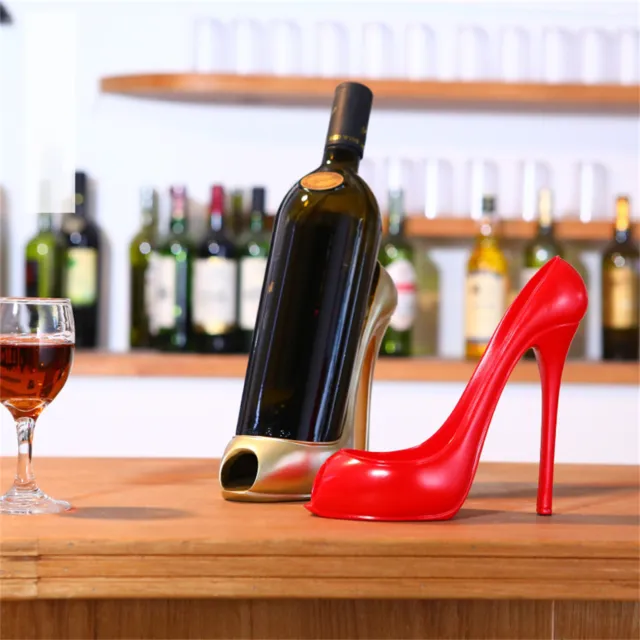 High Heel Shoe Wine Bottle Holder Stylish Wine Rack Gifts Basket Accessories