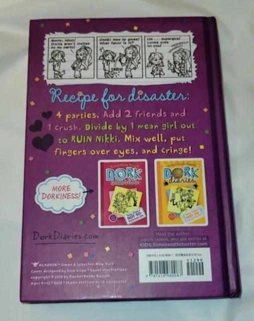 Dork Diaries lot Books 1, 2, 4,& 5 used in good condition 2