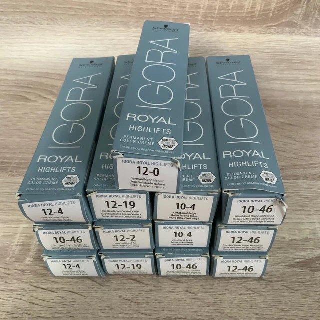 Coloration cheveux Igora Royal Schwarzkopf 60ml - LOT X 13