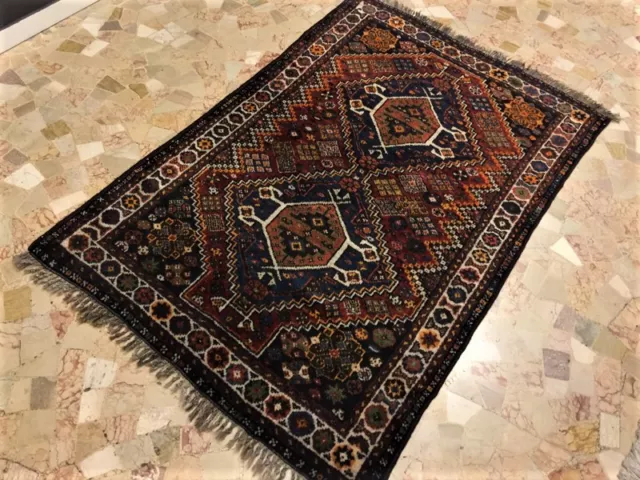 Tappeto Qashqai shiraz antico persiano 157x106 CM 3