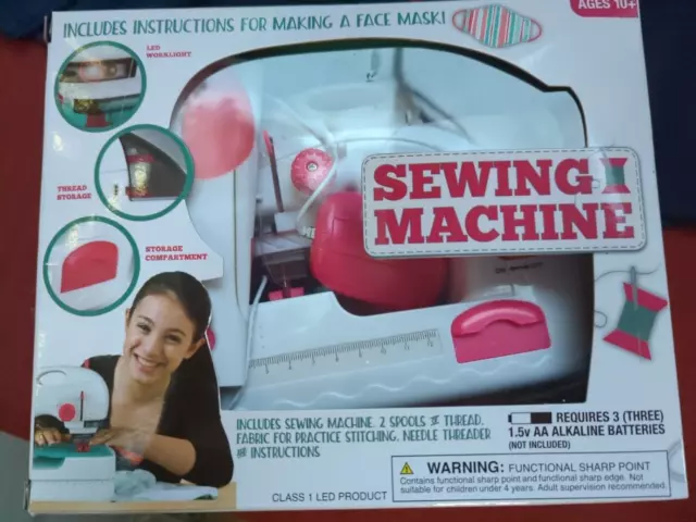 Portable Sewing Machine for Beginners .Battery Operated/foot peddle/LED Light
