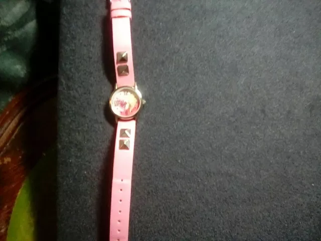 Hannah Montana Rock Star Glam Watch Pink Leather Strap New out of the package