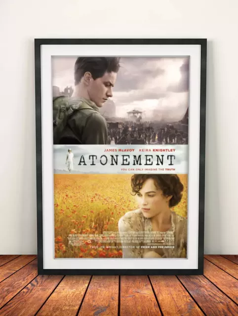 Atonement 2007 - Movie Poster Framed Black A4 A3