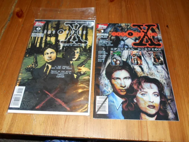 2x Topps Comics The X-Files Special Edition # 0 & 1 - 1995