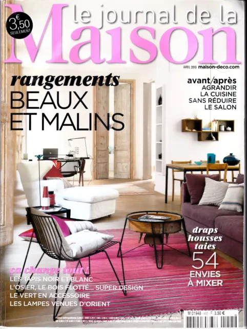 Le Journal De La Maison . N° 455 . Rangement Malin / Agrandir La Cuisine / Taies