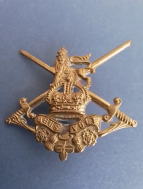 GENUINE WW2 ERA Junior Leaders Training Regiment Brass Cap Badge ...