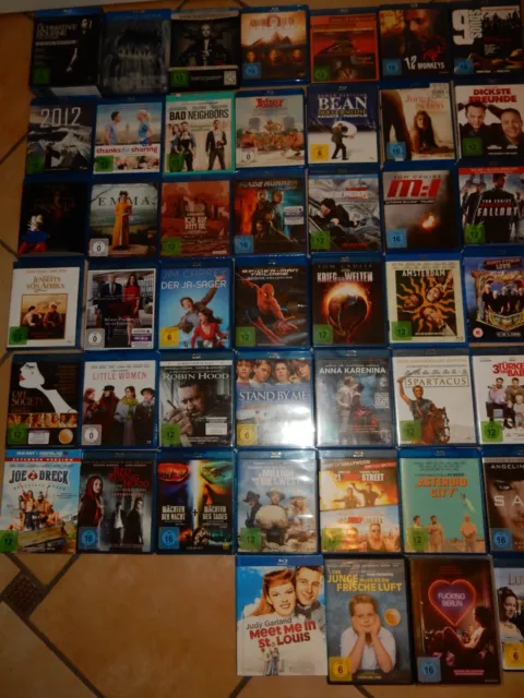 Blu ray Sammlung insgesamt 46 Filme Action Komödien Sience Konvolut Siehe Liste