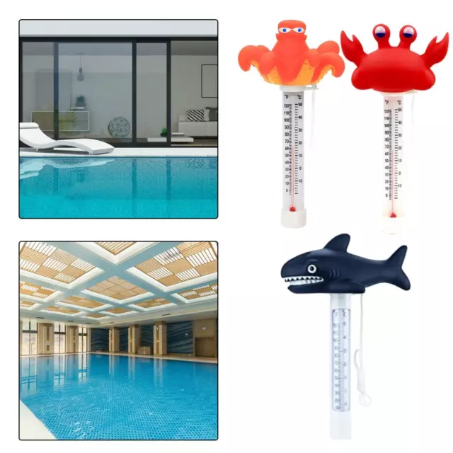 Pool Thermometer Floating Pond Thermometer for Swimming Pools Hot Tubs Spas